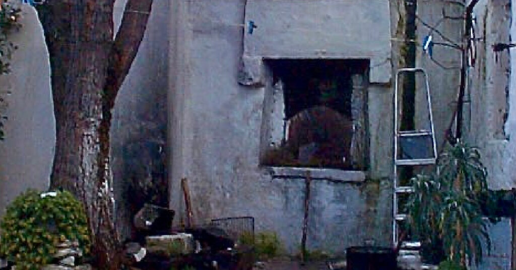 Traditional wood-burning oven in Panagia, Crete where family recipes were learned and shared